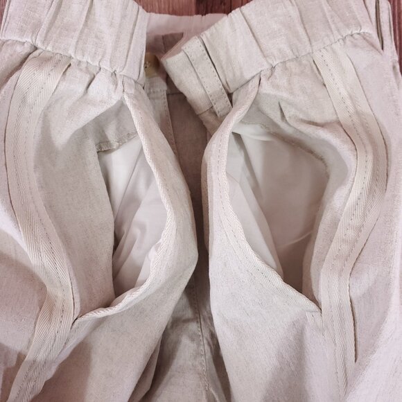 Annette Gortz Womens Size 36 Franz 34110 Linen Blend Pants Trousers White Beige - Picture 4 of 14